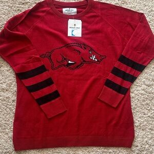 Emerson Street Arkansas Razorbacks Sweater Sz L NWT